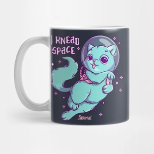 Space cat pun I knead space Mug